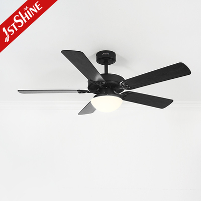Black Ceiling Fan With Light Kit Multifunction 6 Speed Wind Speed