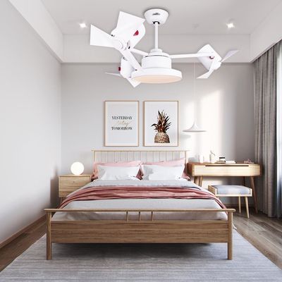3 Colors Plastic Blades Cool Ceiling Fans For Bedroom Home Decoration