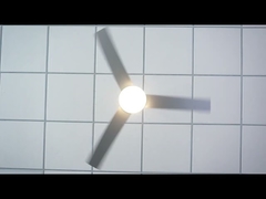 พัดลมเพดาน LED หรี่แสงได้ทันสมัย ​​6 ความเร็วรีโมทคอนโทรล 52"