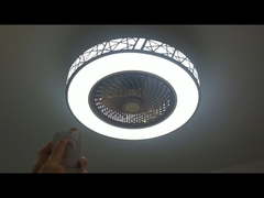 พัดลมเพดาน LED ลดแสงลม 20 นิ้วความเร็ว 3 ระดับ