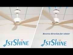 พัดลมเพดานใบมีดไม้ 60 นิ้ว 5 อันพร้อมมอเตอร์ DC ห้าสปีด