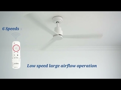 มอเตอร์ DC ไร้เสียง 5 ความเร็ว 3 สีเปลี่ยนไฟพัดลมเพดานในร่ม