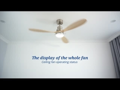 OEM Smart 110v พัดลมเพดานไม้เนื้อแข็งเปลี่ยนสีมอเตอร์ AC