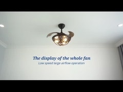 OEM ไฟพัดลมเพดานหดได้ 42 นิ้ว CCC CE ROHS SAA CB ETL ได้รับการอนุมัติ