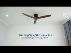 220V 60w พัดลมเพดานตกแต่งบ้านพร้อมมอเตอร์ AC รีโมทคอนโทรล