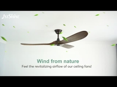 พัดลมเพดาน Led สีขาวขนาด 60 นิ้ว Quiet Dc Motor Modern Fan Light