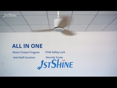 พัดลมเพดานทรงเตี้ยพร้อมรีโมทคอนโทรล