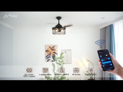 พัดลมเพดาน 36 นิ้ว กรงเหล็ก E27 * 3 หลอดลอกใบในบ้าน retro อุตสาหกรรม