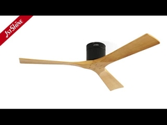 3 ใบ พัดลมเพดานไม้ด้วยรีโมทควบคุม เครื่องยนต์ DC เงียบเร็วสูง