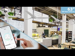 พัดลมเพดานสีขาว พร้อมเครื่องควบคุมระยะไกล Dc Motor 3 ปลาสติก