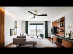 พัดลมเพดาน LED รุ่นใหม่ขนาด 52 นิ้ว พร้อมมอเตอร์ DC ใบ ABS สีดํา