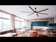 พัดลมเพดานโลหะที่มีใบเล็บอลูมิเนียม ปริมาณอากาศสูงสําหรับสํานักงาน