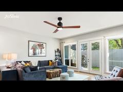 บ้านฉลาด 52 นิ้ว ห้องนอน ลมพัดลมเพดานแสงด้วยลมแรง 3 สี