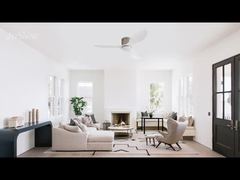 พัดลมเพดานแบบทันสมัย ขนาด 48 นิ้ว ใบพัดพลาสติก มอเตอร์ DC รุ่น Dual-Function พร้อมชุดไฟเสริม