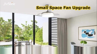 พัดลมเพดานแบบพับเก็บได้ขนาด 36 นิ้วไฟหรี่แสงได้