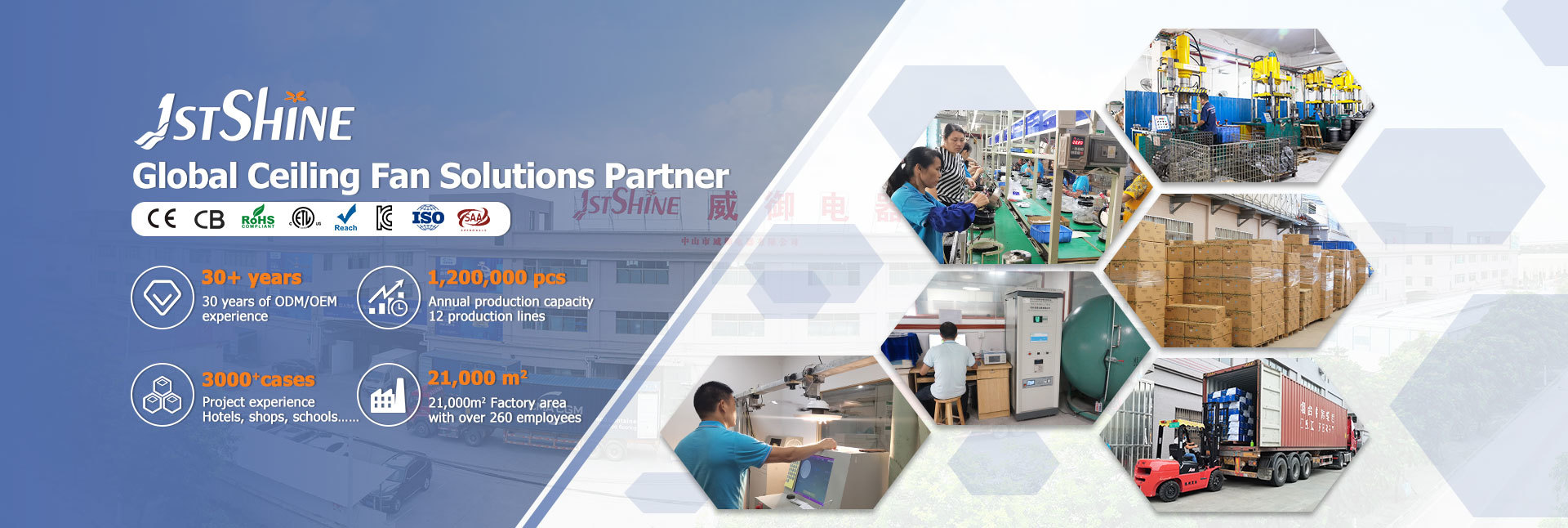 คุณภาพ พัดลมเพดาน LED ระยะไกล โรงงาน