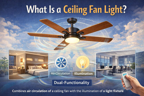 ข่าวล่าสุดของบริษัทเกี่ยวกับ What Is a Ceiling Fan Light?