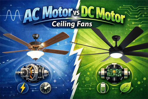 ข่าวล่าสุดของบริษัทเกี่ยวกับ AC Motor vs DC Motor พัดลมเพดาน
