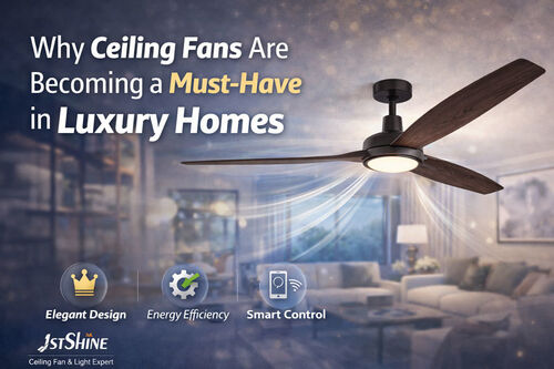 ข่าวล่าสุดของบริษัทเกี่ยวกับ ทำไมพัดลมเพดานจึงกลายเป็นสิ่งจำเป็นในบ้านหรู