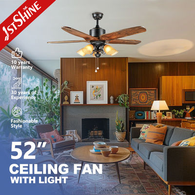 ราคาดี พัดลมเพดานสวิตช์ดึงประหยัดพลังงาน OEM พร้อมใบมีดไม้ 5 ใบ ออนไลน์