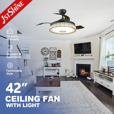 ราคาดี เพลงที่เงียบเป็นพิเศษที่มองไม่เห็นพัดลมเพดานโคมระย้ารีโมทคอนโทรล ออนไลน์