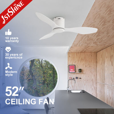 ราคาดี แฟนเพดานพลาสติก ขนาด 48 นิ้ว ขาว ABS Blades Flush Mount LED แฟนเพดานด้วยแสงหมับ ออนไลน์
