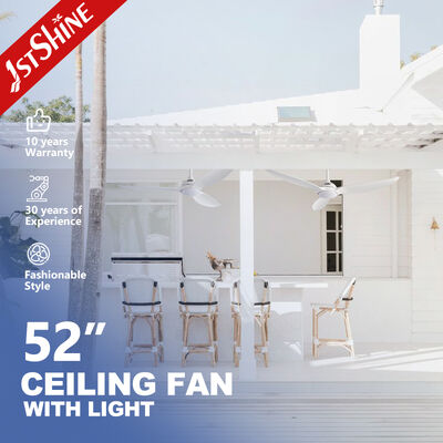 ราคาดี พัดลมเพดานสมัยใหม่ขนาด 52 นิ้ว พร้อมใบ ABS และไฟ LED ที่บูรณาการ ออนไลน์