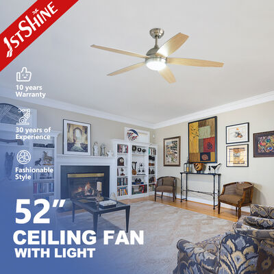 ราคาดี 52-inch Modern Ceiling Fan with Silent DC Motor and Reversible Airflow - LED Light and Remote Control ออนไลน์