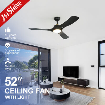 ราคาดี แฟนเพดานสมาร์ทขนาด 52 นิ้ว พร้อมไฟ LED มอเตอร์ DC และ 3 ใบ ABS สําหรับภายในที่ทันสมัย ออนไลน์
